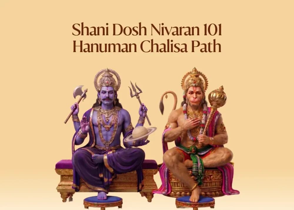 Shani Dosh Nivaran 101 Hanuman Chalisa Path Puja