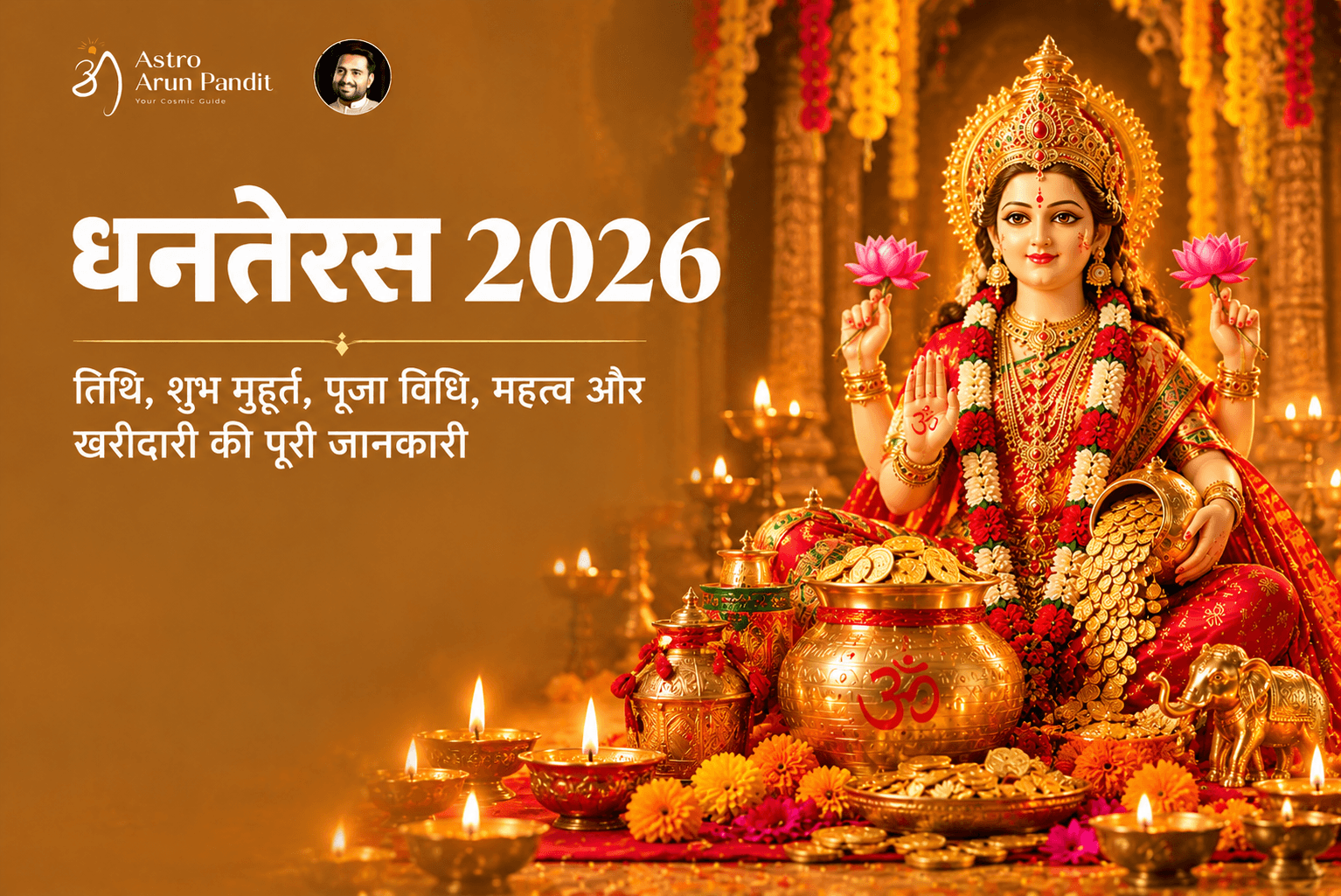 धनतेरस 2026: तिथि, शुभ मुहूर्त, पूजा विधि, महत्व और खरीदारी की पूरी जानकारी