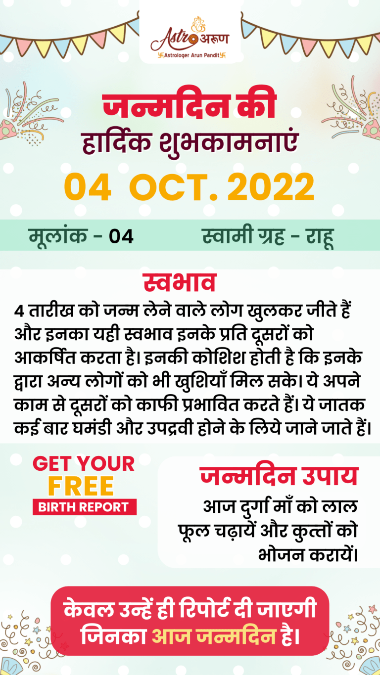 Personality of 4 October born people-astrology-kaise hote hai