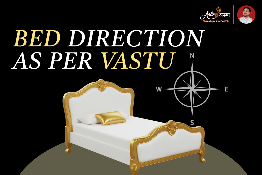 bed direction as per vastu