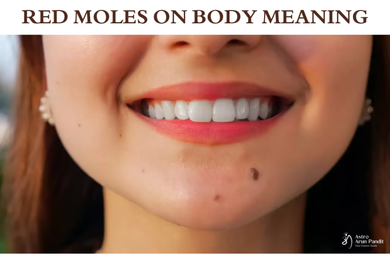 red moles on body meaning